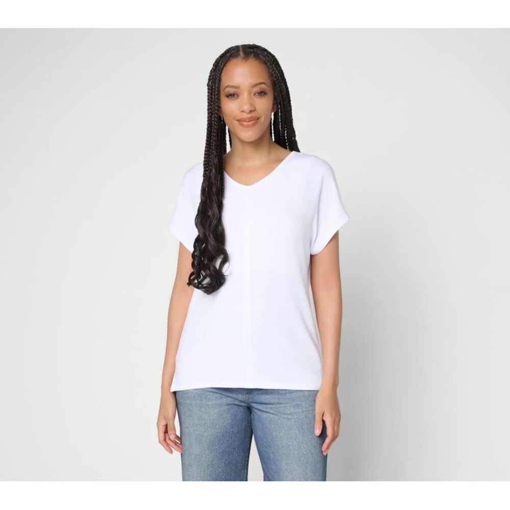 Anybody Women's Top Plus Sz 3X Make Your Selection: Micro Modal White A717694